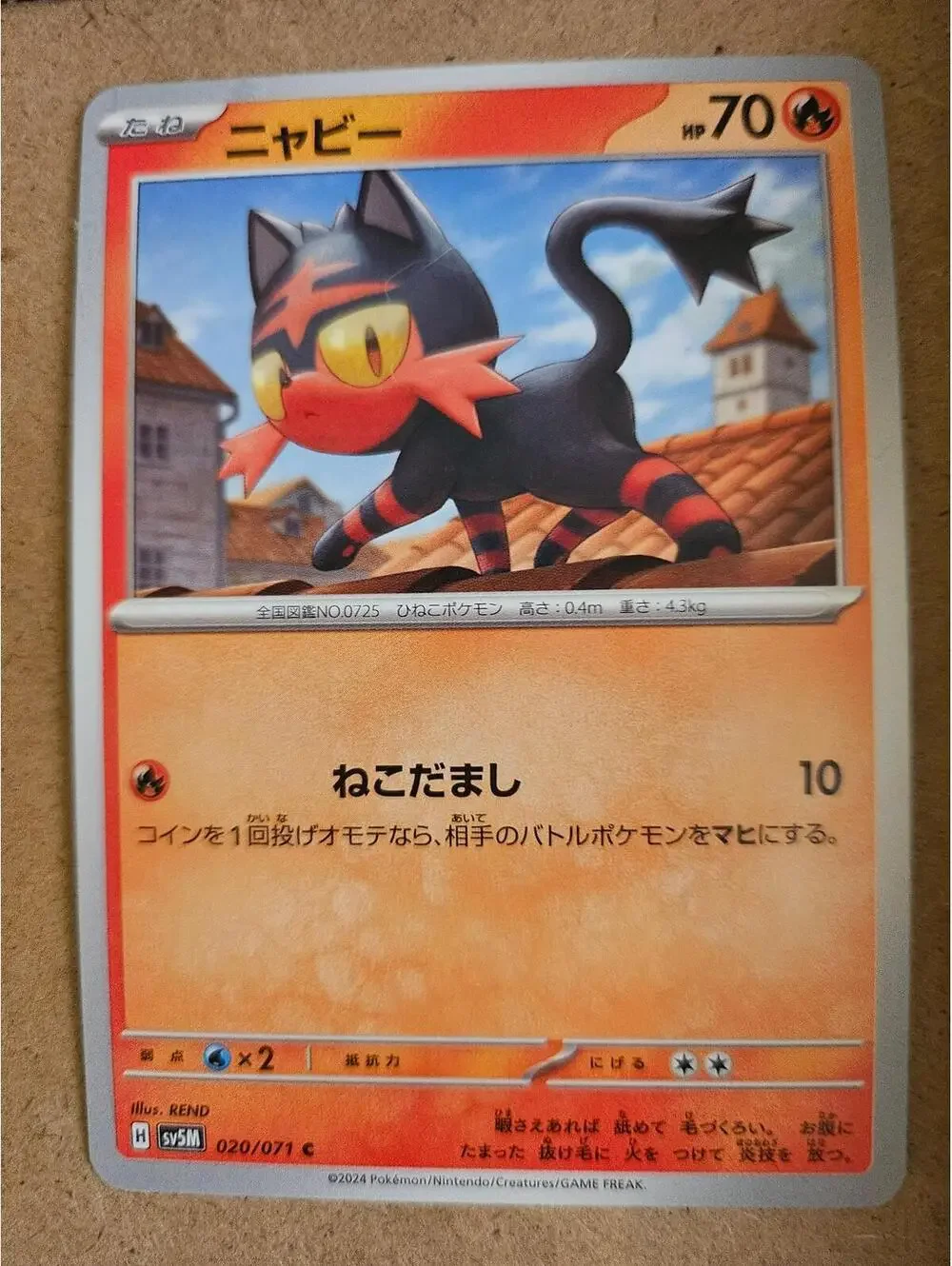 020/072 Litten SV5M Cyber Judge Japanese Pokemon Card
